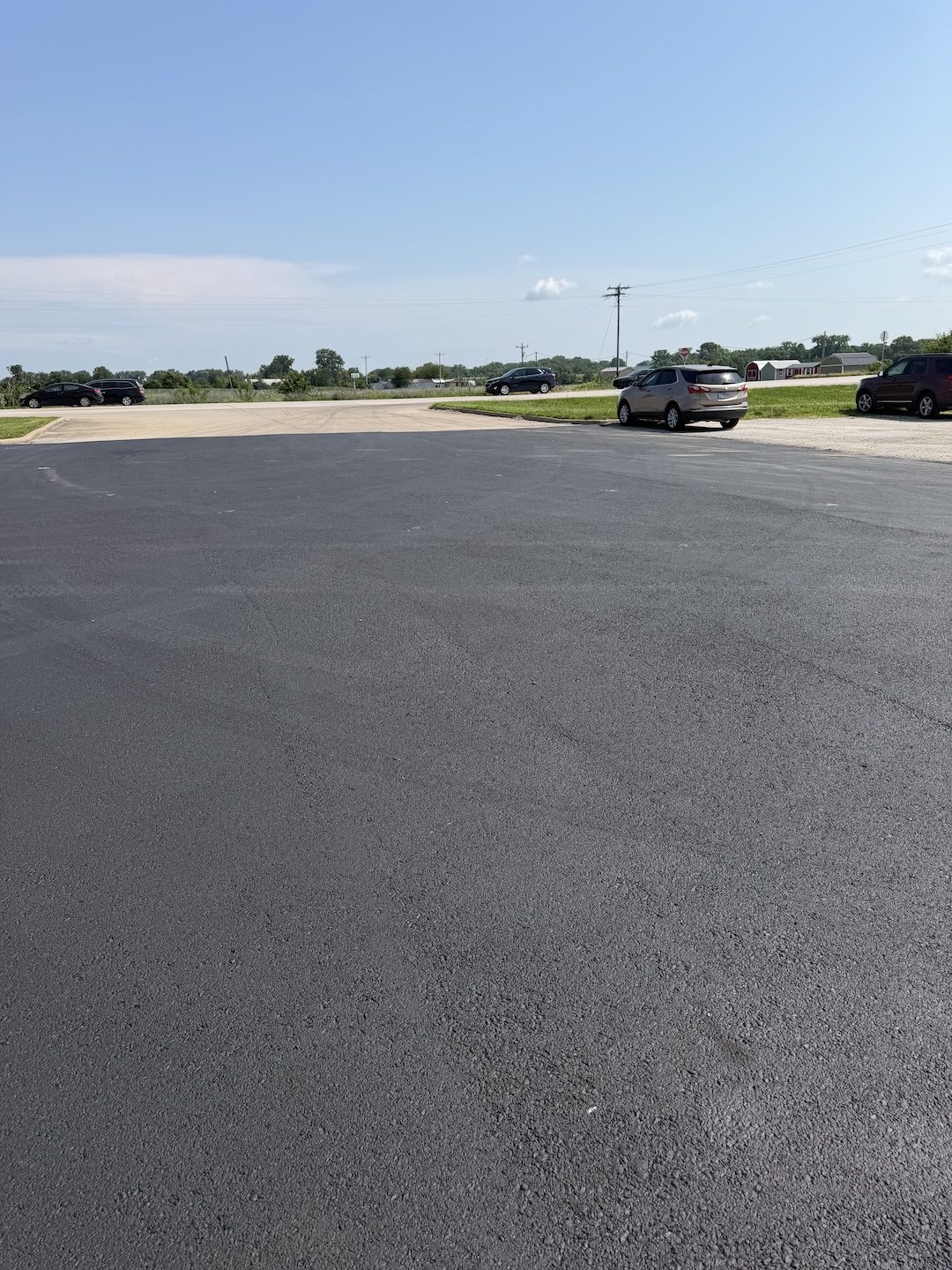 Before worn commercial lot by United Way Asphalt