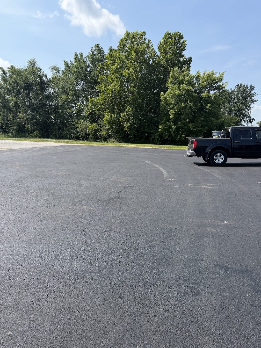 Before worn commercial lot by United Way Asphalt