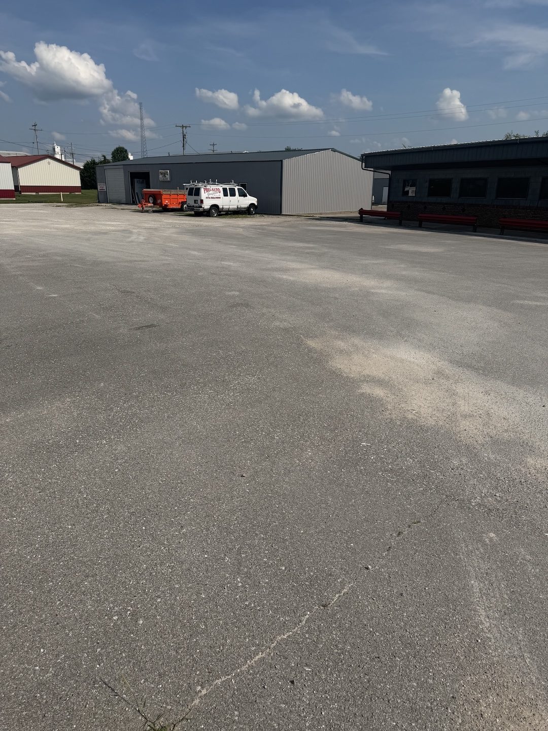 Before worn commercial lot by United Way Asphalt